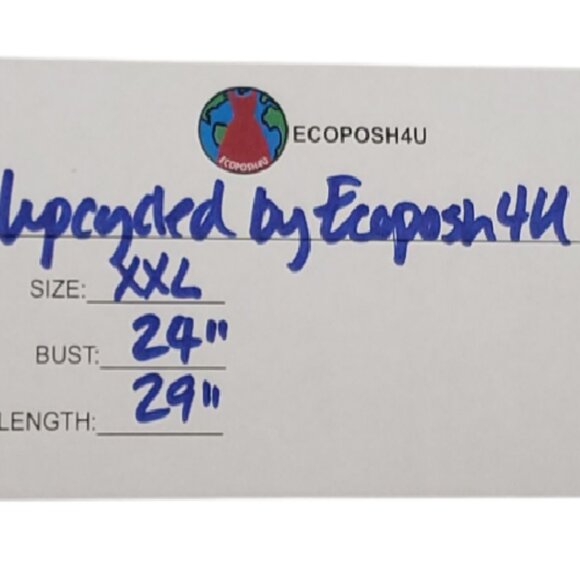 Upcycled Distressed Flannel with "Rooster" Embroidered Patch XXL - Picture 5 of 5